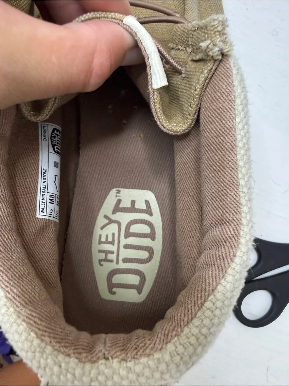 Hey Dude Wally Mid Salt N Stone Tan Chukka Boots Size 8